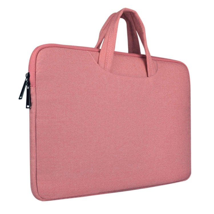 Breathable Wear-resistant Shoulder Handheld Zipper Laptop Bag, For 13.3 inch and Below Macbook, S...
