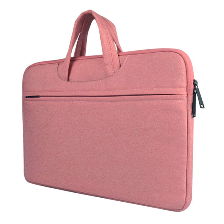 Breathable Wear-resistant Shoulder Handheld Zipper Laptop Bag, For 13.3 inch and Below Macbook, S...