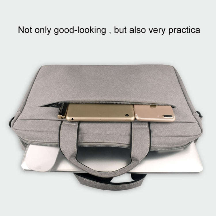 Breathable Wear-resistant Thin and Light Fashion Shoulder Handheld Zipper Laptop Bag with Shoulde...