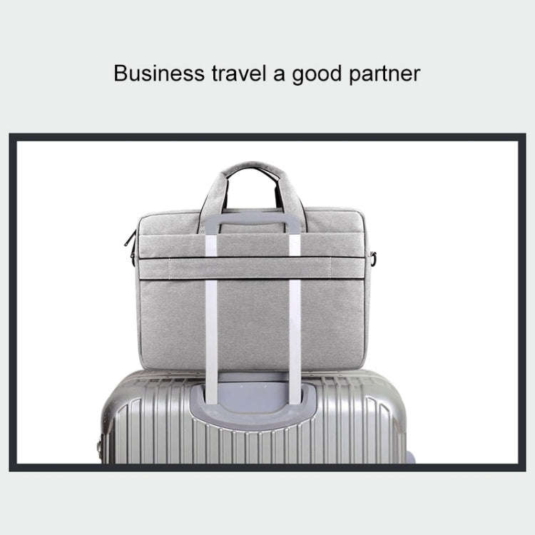 Breathable Wear-resistant Thin and Light Fashion Shoulder Handheld Zipper Laptop Bag with Shoulde...