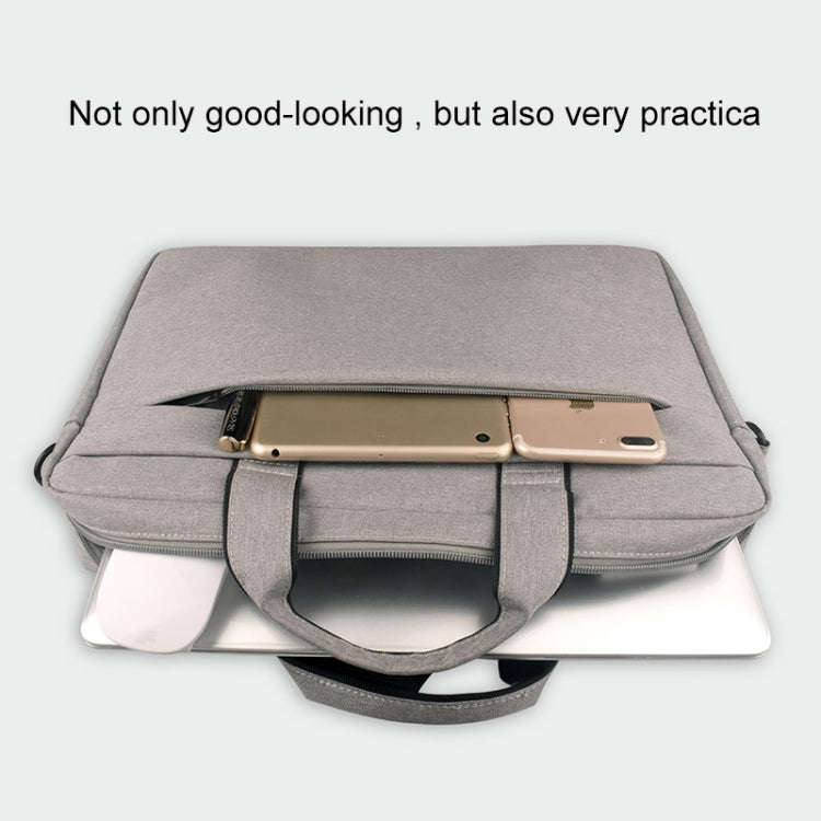 Breathable Wear-resistant Thin and Light Fashion Shoulder Handheld Zipper Laptop Bag with Shoulde...