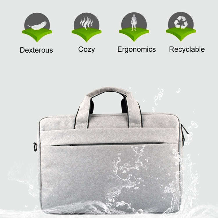 Breathable Wear-resistant Thin and Light Fashion Shoulder Handheld Zipper Laptop Bag with Shoulde...