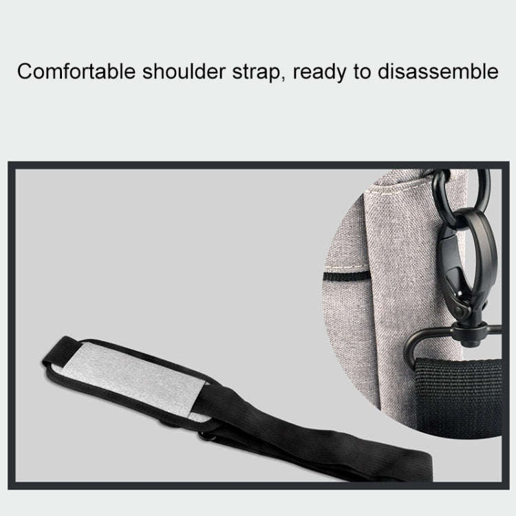 Breathable Wear-resistant Thin and Light Fashion Shoulder Handheld Zipper Laptop Bag with Shoulde...