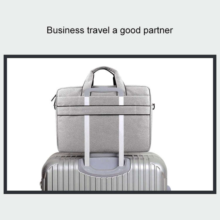 Breathable Wear-resistant Thin and Light Fashion Shoulder Handheld Zipper Laptop Bag with Shoulde...