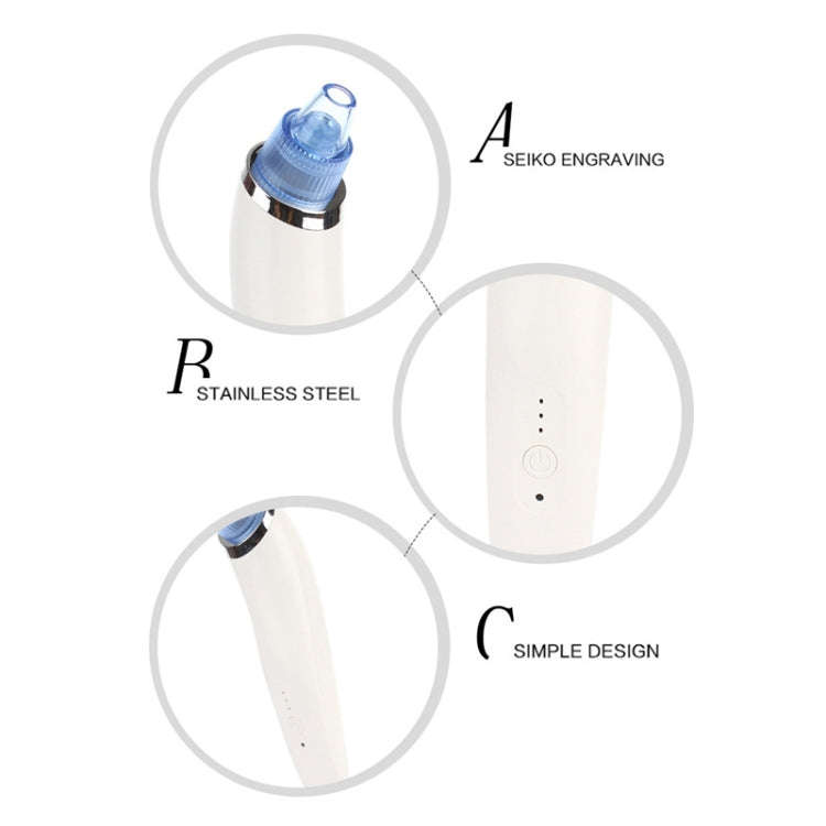 5W 1A Multi-function Blackhead Extractor Pore Cleanser with Four Probes (Blue)