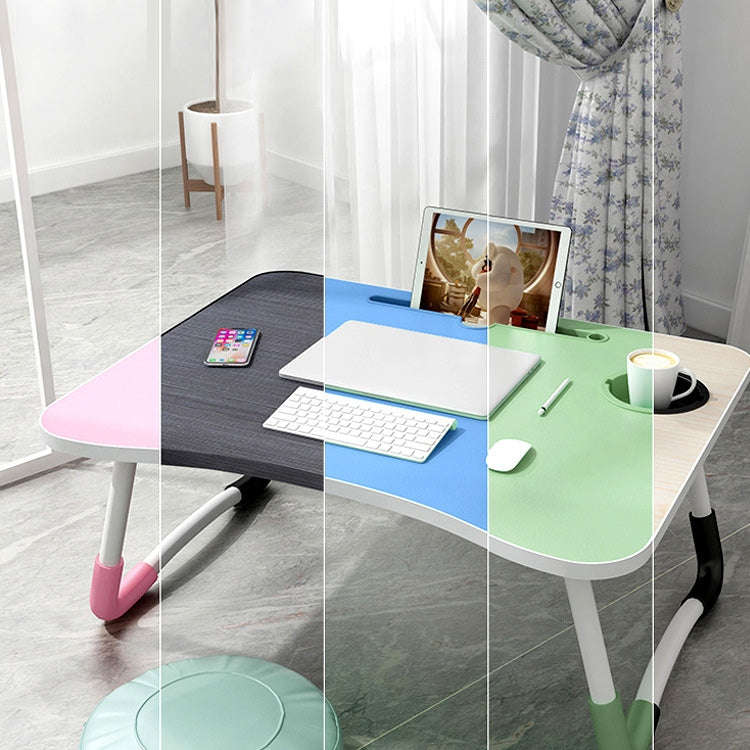 W-shaped Non-slip Legs Adjustable Folding Portable Laptop Desk without Card Slot(Black)