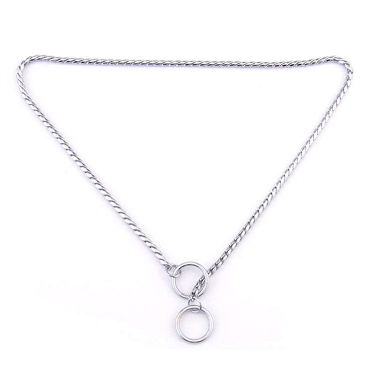 Pet Collars Pet Neck Strap Dog Neckband Snake Chain Dog Chain  Solid  Metal Chain Dog CollarLe...