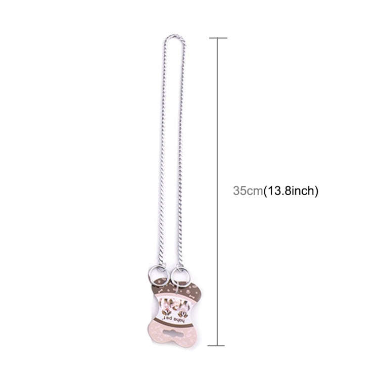 Pet Collars Pet Neck Strap Dog Neckband Snake Chain Dog Chain  Solid  Metal Chain Dog CollarLe...