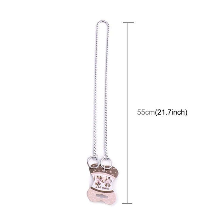 Pet Collars Pet Neck Strap Dog Neckband Snake Chain Dog Chain  Solid  Metal Chain Dog CollarLe...