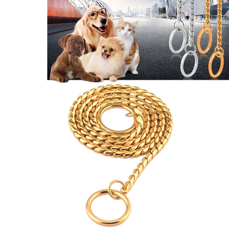 Pet Collars Pet Neck Strap Dog Neckband Snake Chain Dog Chain  Solid  Metal Chain Dog CollarLe...