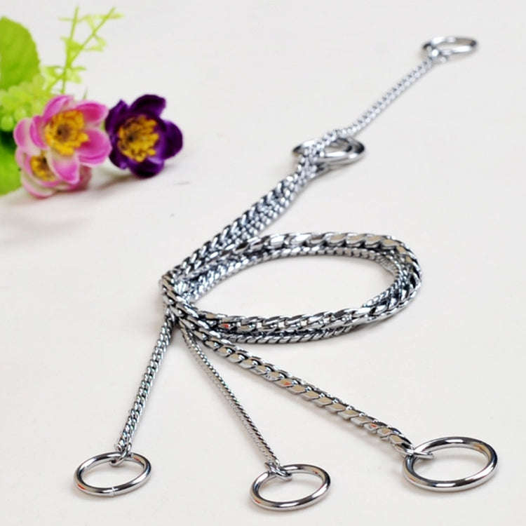 35cm Pet P Chain Pet Collars Pet Neck Strap Dog Neckband Snake Chain Dog Chain  Solid  Metal Chai...