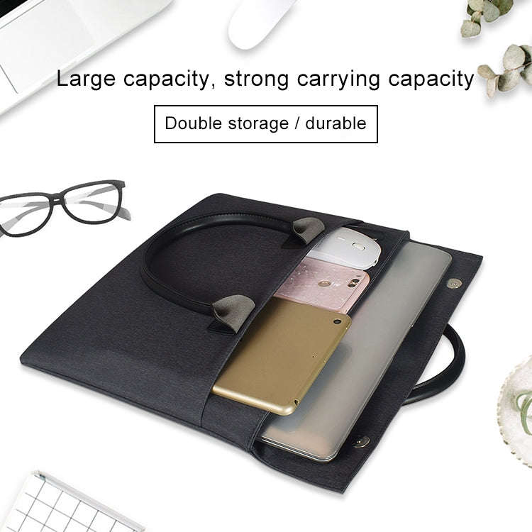 15.4 inch Universal Wearable Soft Handle Portable Laptop Tablet Bag, For Macbook, Samsung, Lenovo...
