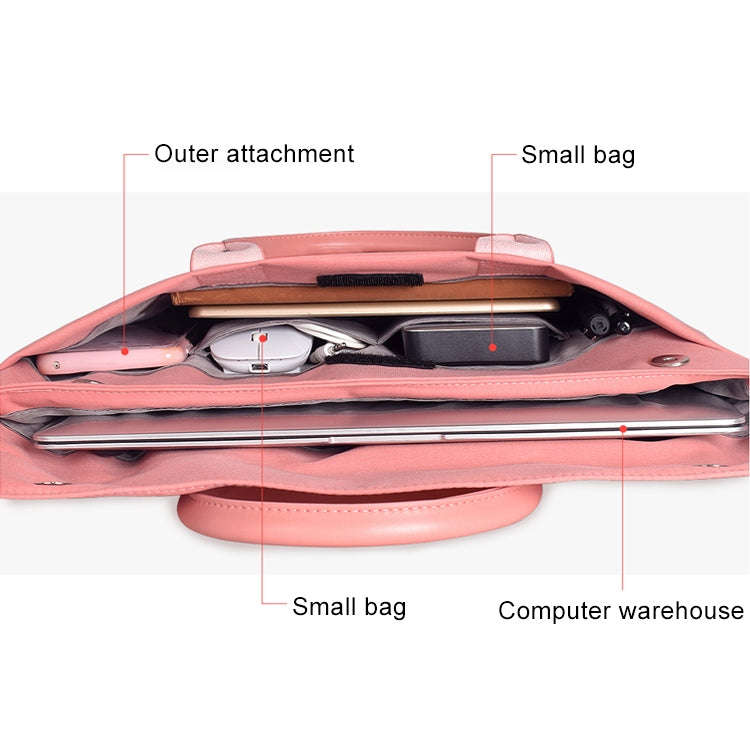 15.4 inch Universal Wearable Soft Handle Portable Laptop Tablet Bag, For Macbook, Samsung, Lenovo...