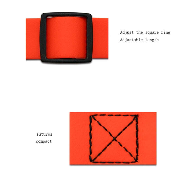 PVC Material Waterproof Adjustable Dual Loop Pet Dogs Collar, Suitable for Ferocious Dogs, Size: ...