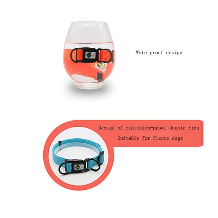PVC Material Waterproof Adjustable Dual Loop Pet Dogs Collar, Suitable for Ferocious Dogs, Size: ...