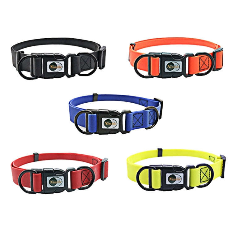 PVC Material Waterproof Adjustable Dual Loop Pet Dogs Collar, Suitable for Ferocious Dogs, Size: ...