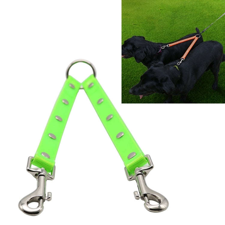 TPU Material Pet Dogs 2 in 1 Tangle-free Traction Rope Double Pet Dog Walking Leash, Length: 25 c...