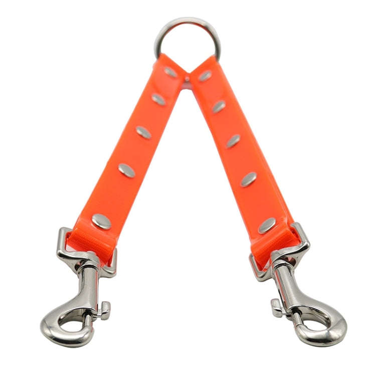 TPU Material Pet Dogs 2 in 1 Tangle-free Traction Rope Double Pet Dog Walking Leash, Length: 25 c...