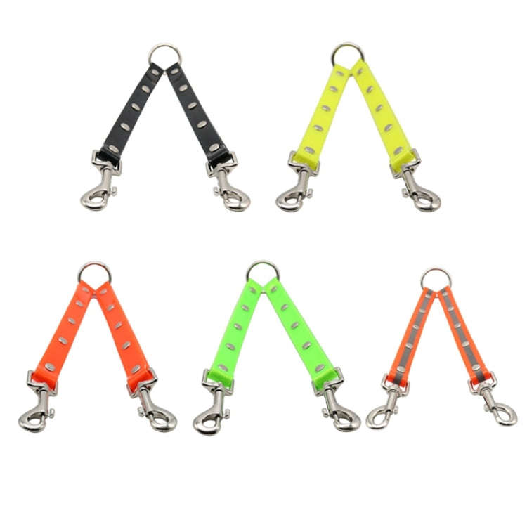 TPU Material Pet Dogs 2 in 1 Tangle-free Traction Rope Double Pet Dog Walking Leash, Length: 25 c...
