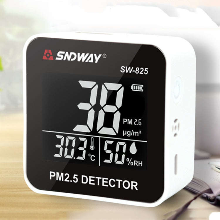 SNDWAY SW-825 Micro USB Charging Desktop Air Quality Real-time Purification Detector with HiD LED...