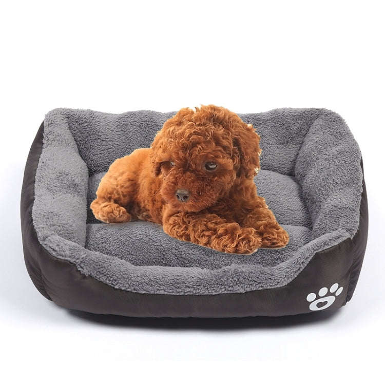Candy Color Four Seasons Genuine Warm Pet Dog Kennel Mat Teddy Dog Mat, Size: L, 66×50×14cm (Co...