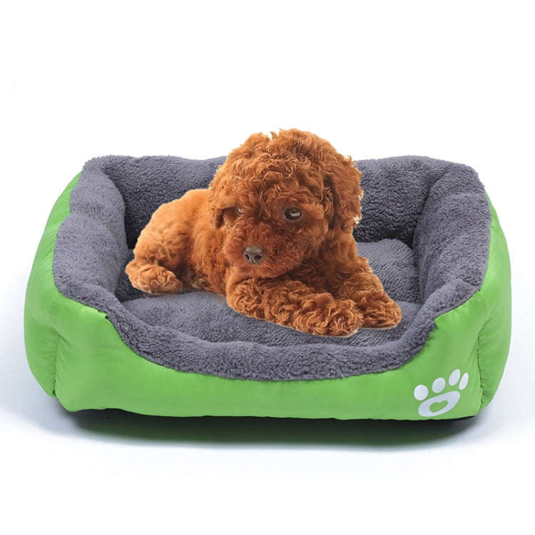 Candy Color Four Seasons Genuine Warm Pet Dog Kennel Mat Teddy Dog Mat, Size: M, 54×42×12cm (Gr...