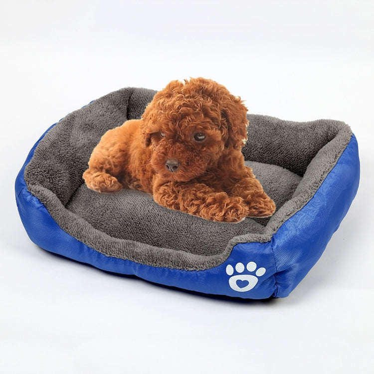 Candy Color Four Seasons Genuine Warm Pet Dog Kennel Mat Teddy Dog Mat, Size: S, 43×32×10cm (Da...