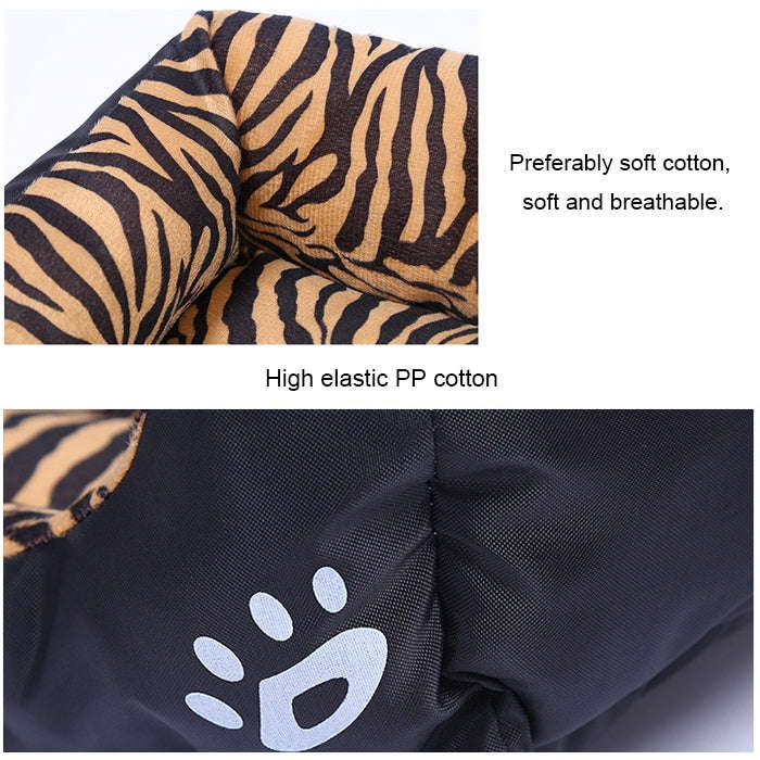 Candy Color Four Seasons Genuine Warm Pet Dog Kennel Mat Teddy Dog Mat, Size: S, 43×32×10cm (Blue)