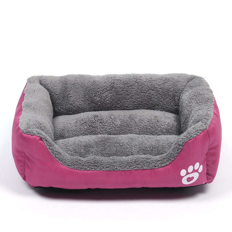 Candy Color Four Seasons Genuine Warm Pet Dog Kennel Mat Teddy Dog Mat, Size: S, 43×32×10cm (Ma...