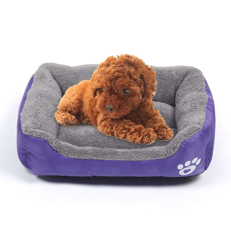 Candy Color Four Seasons Genuine Warm Pet Dog Kennel Mat Teddy Dog Mat, Size: XL, 80×60×16cm (P...