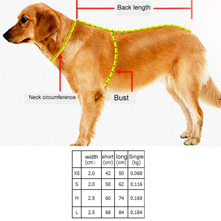 Pet Dogs A7 Reflective Polyester Chest Harness Lead Leash Traction Big Dogs Safety Chain Rope Col...