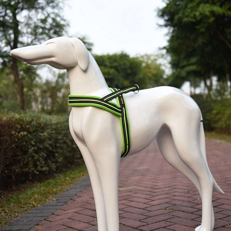 Pet Dogs A7 Reflective Polyester Chest Harness Lead Leash Traction Big Dogs Safety Chain Rope Col...