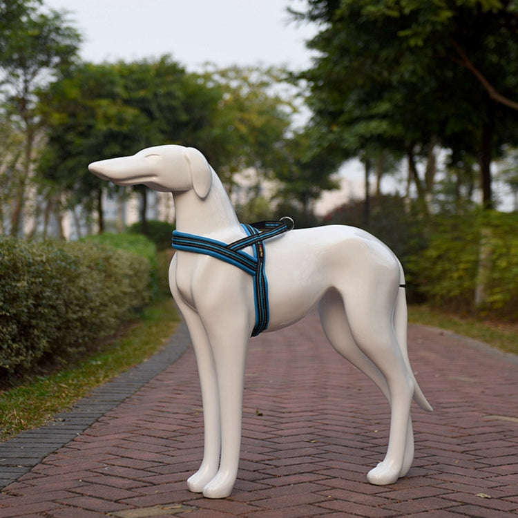 Pet Dogs A7 Reflective Polyester Chest Harness Lead Leash Traction Big Dogs Safety Chain Rope Col...