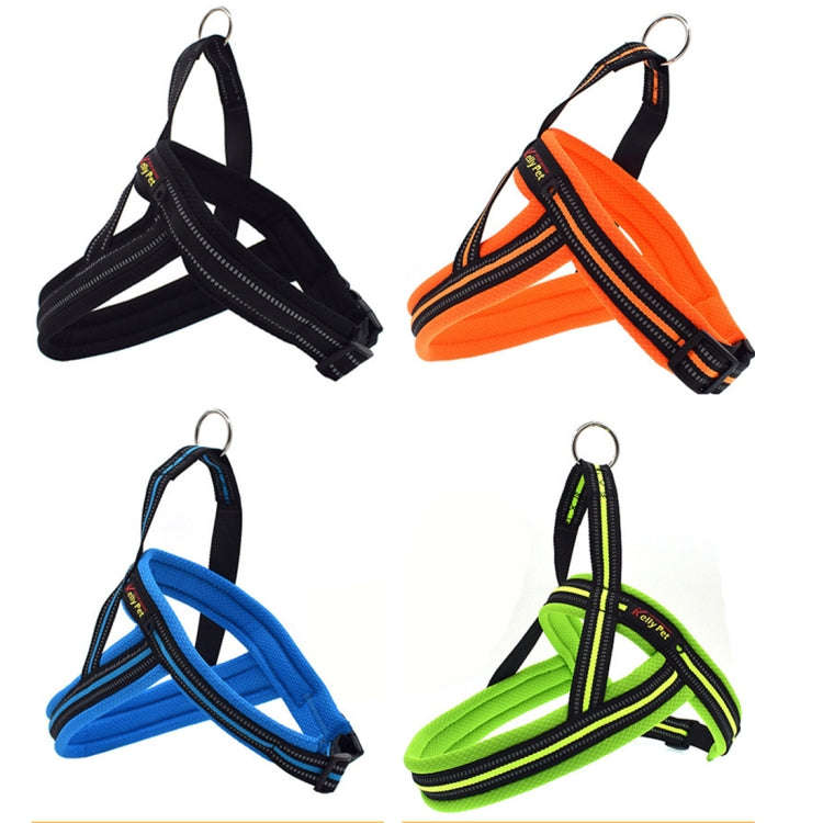Pet Dogs A7 Reflective Polyester Chest Harness Lead Leash Traction Big Dogs Safety Chain Rope Col...