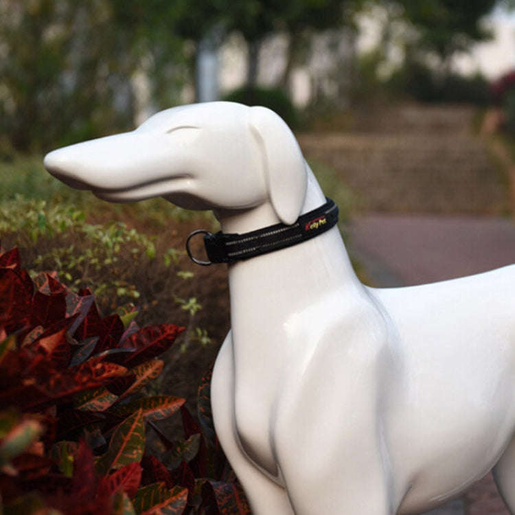 Pet Dogs Polyester Reflective Breathable Pets Collar Traction Lead Leash, Size: S, 2.0*35*40cm (B...