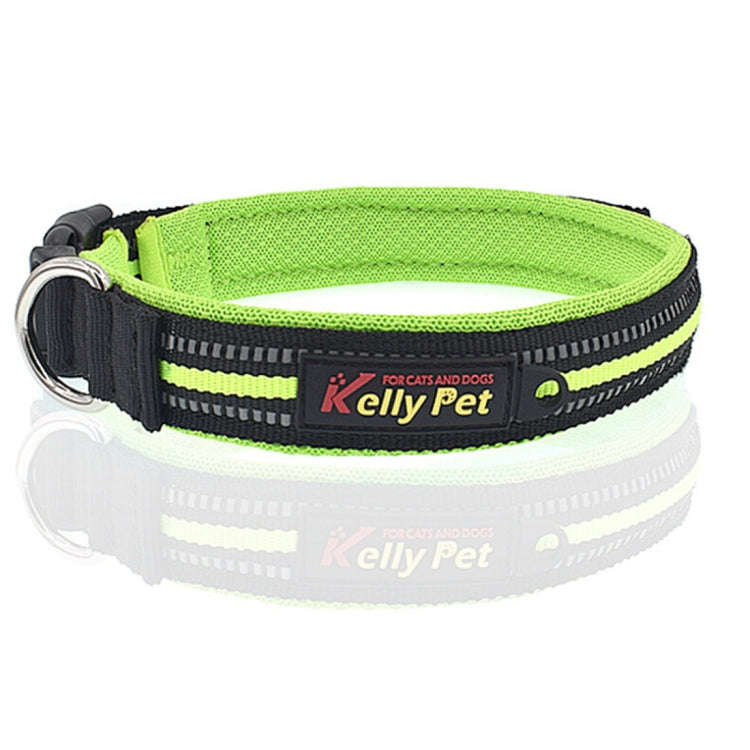 Pet Dogs Polyester Reflective Breathable Pets Collar Traction Lead Leash, Size: S, 2.0*35*40cm (G...