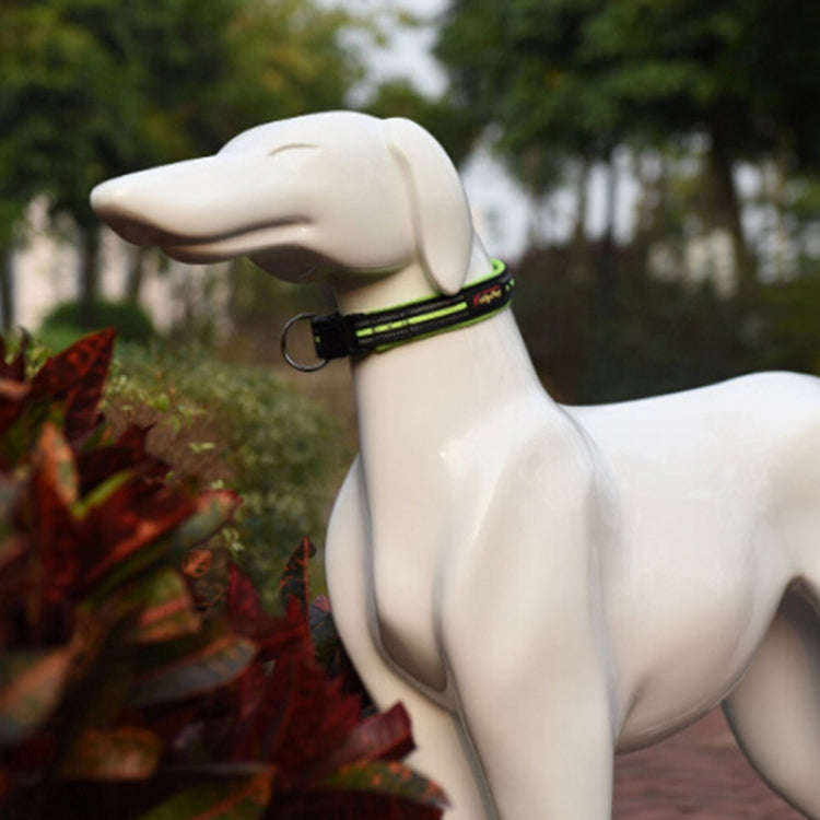 Pet Dogs Polyester Reflective Breathable Pets Collar Traction Lead Leash, Size: S, 2.0*35*40cm (G...