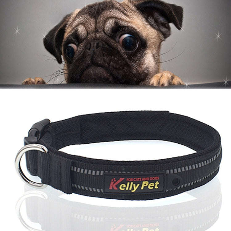 Pet Dogs Polyester Reflective Breathable Pets Collar Traction Lead Leash, Size: L, 2.5*47*54cm (B...