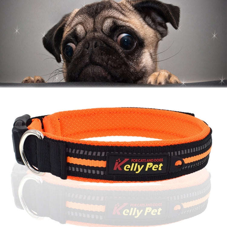 Pet Dogs Polyester Reflective Breathable Pets Collar Traction Lead Leash, Size: L, 2.5*47*54cm (O...