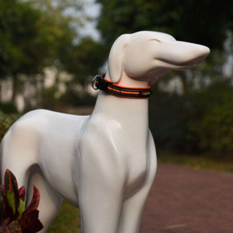 Pet Dogs Polyester Reflective Breathable Pets Collar Traction Lead Leash, Size: L, 2.5*47*54cm (O...