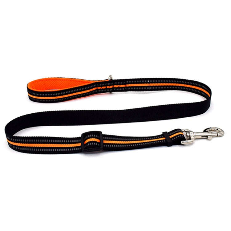 Pet Dogs Nylon Night Reflective Breathable Handheld Traction Lead Leash, Size: S, Adjustable Rang...