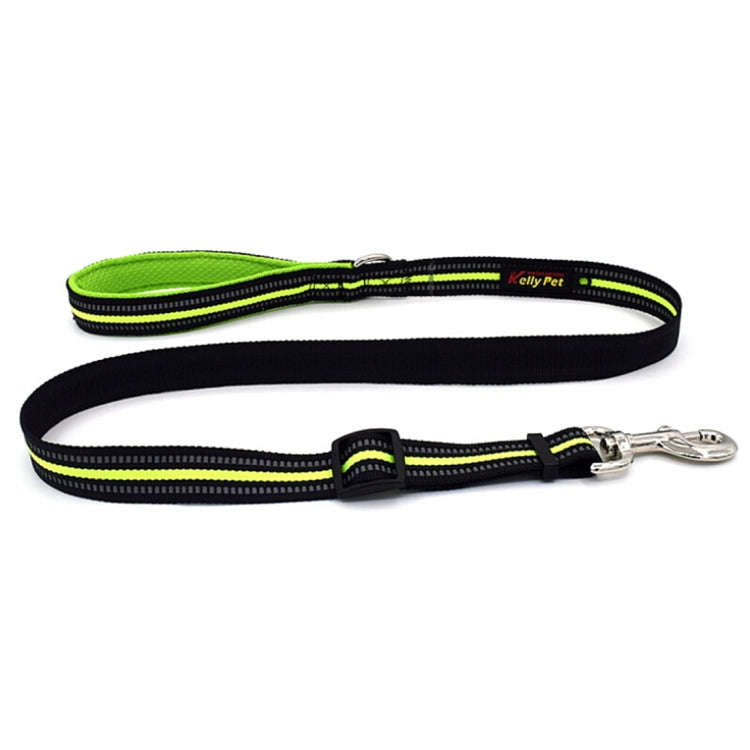 Pet Dogs Nylon Night Reflective Breathable Handheld Traction Lead Leash, Size: S, Adjustable Rang...