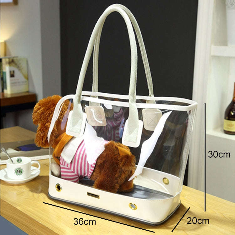DODOPET Outdoor Portable Fashion Transparent Cat Dog Pet Carrier Bag Handbag Shoulder Bag, Size: ...