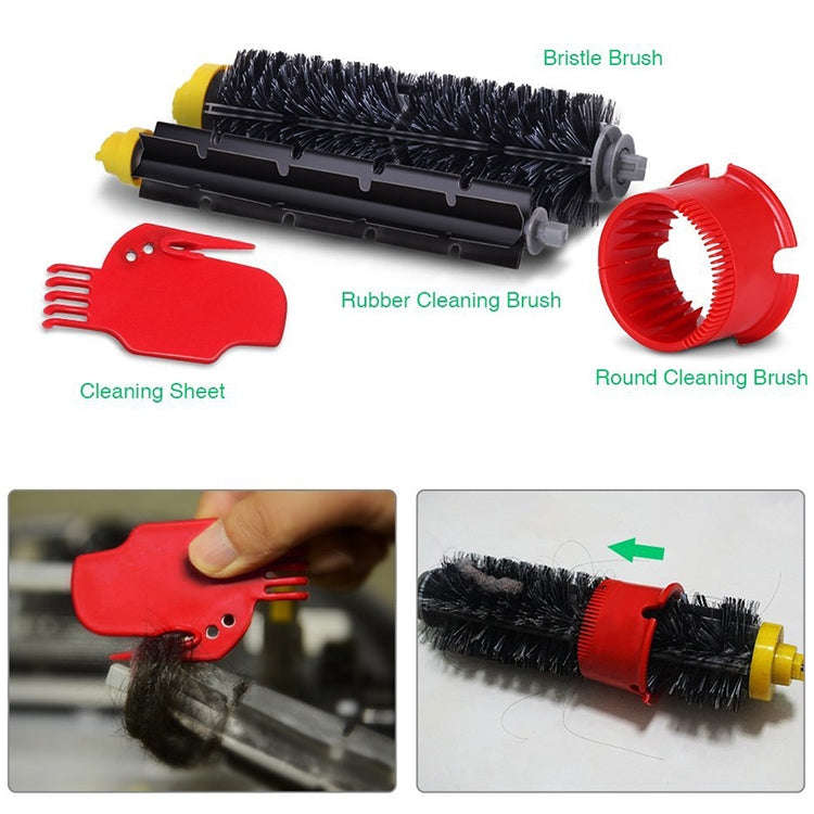 Sweeping Robot Accessories Roller Brush Side Brush Haipa Filter Accessories Set for iRobot 500 Se...
