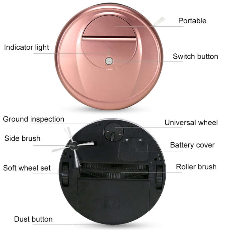 FD-RSW(D) Smart Household Sweeping Machine Cleaner Robot(Grey)