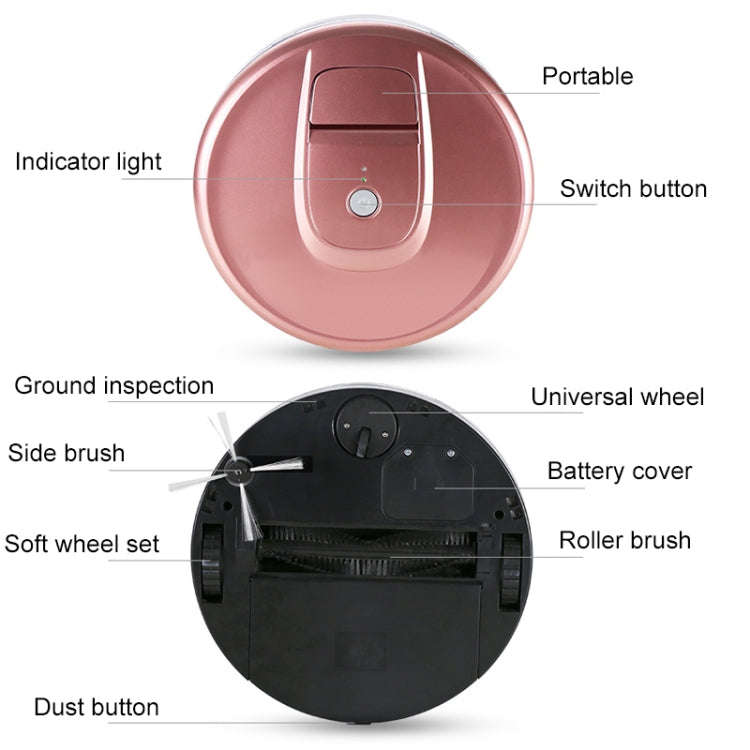 FD-RSW(E) Smart Household Sweeping Machine Cleaner Robot(Red)