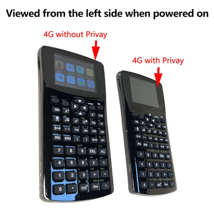 2.4 inch Display Screen Anti-peeping Scientific Calculator, Support Sound Recording / Radio / Mus...
