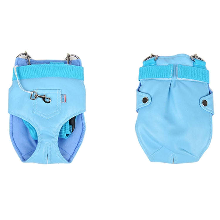 Pet Chest Backpack / Soft Leather Trouser Style Bag / Portable Pet Backpack for Dog and Other Pet...