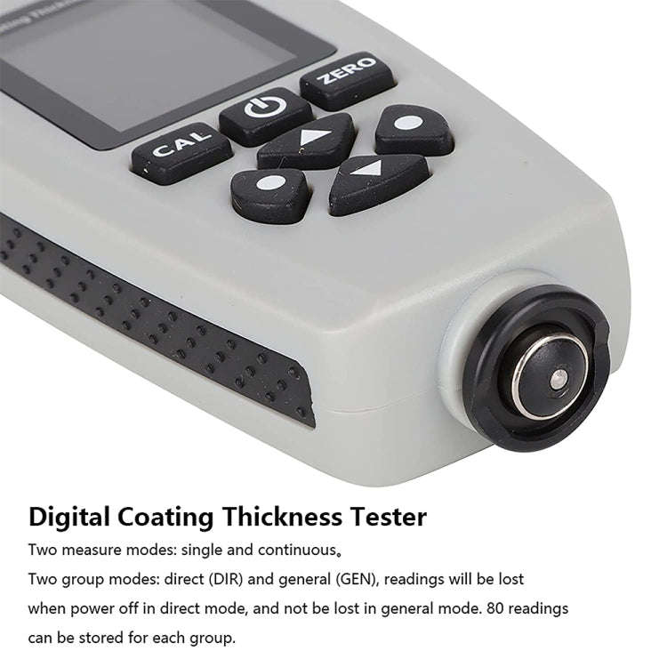RZEC770 LCD Display Coating Paint Thickness Gauge Meter Tools (Grey)