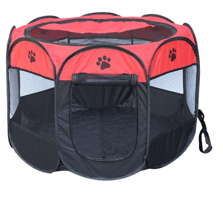 Fashion Oxford Cloth Waterproof Dog Tent Foldable Octagonal Outdoor Pet Fence, S, Size: 73 x 73 x...